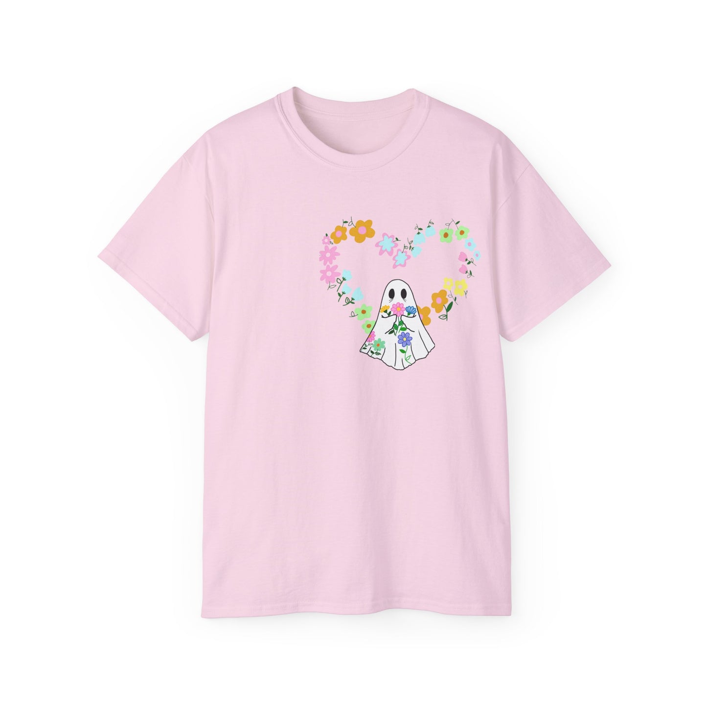 Unisex Ultra Cotton Tee Ghost Flower Heart - ihadotherplans