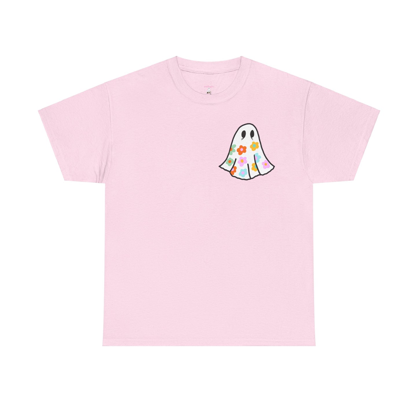 Unisex Heavy Cotton Floral Ghost Tee -ihadotherplans