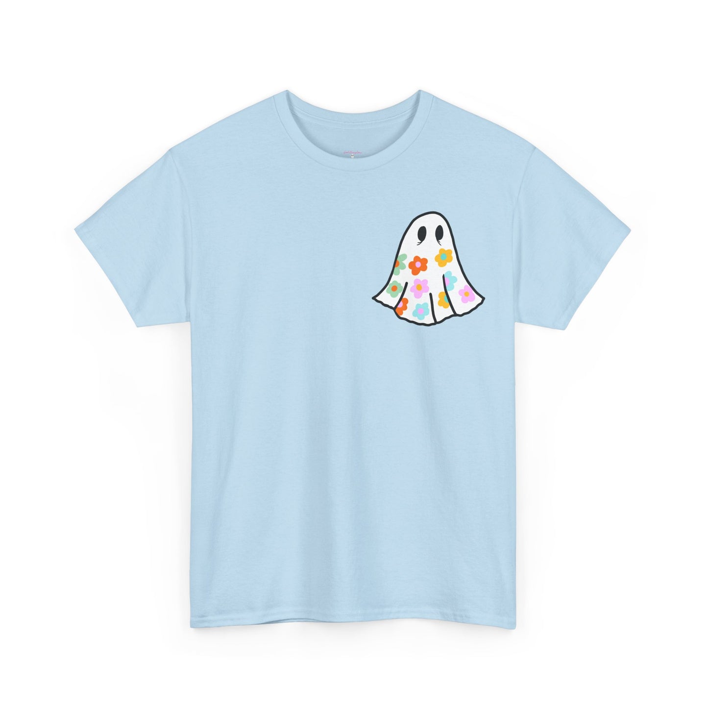 Unisex Heavy Cotton Floral Ghost Tee -ihadotherplans
