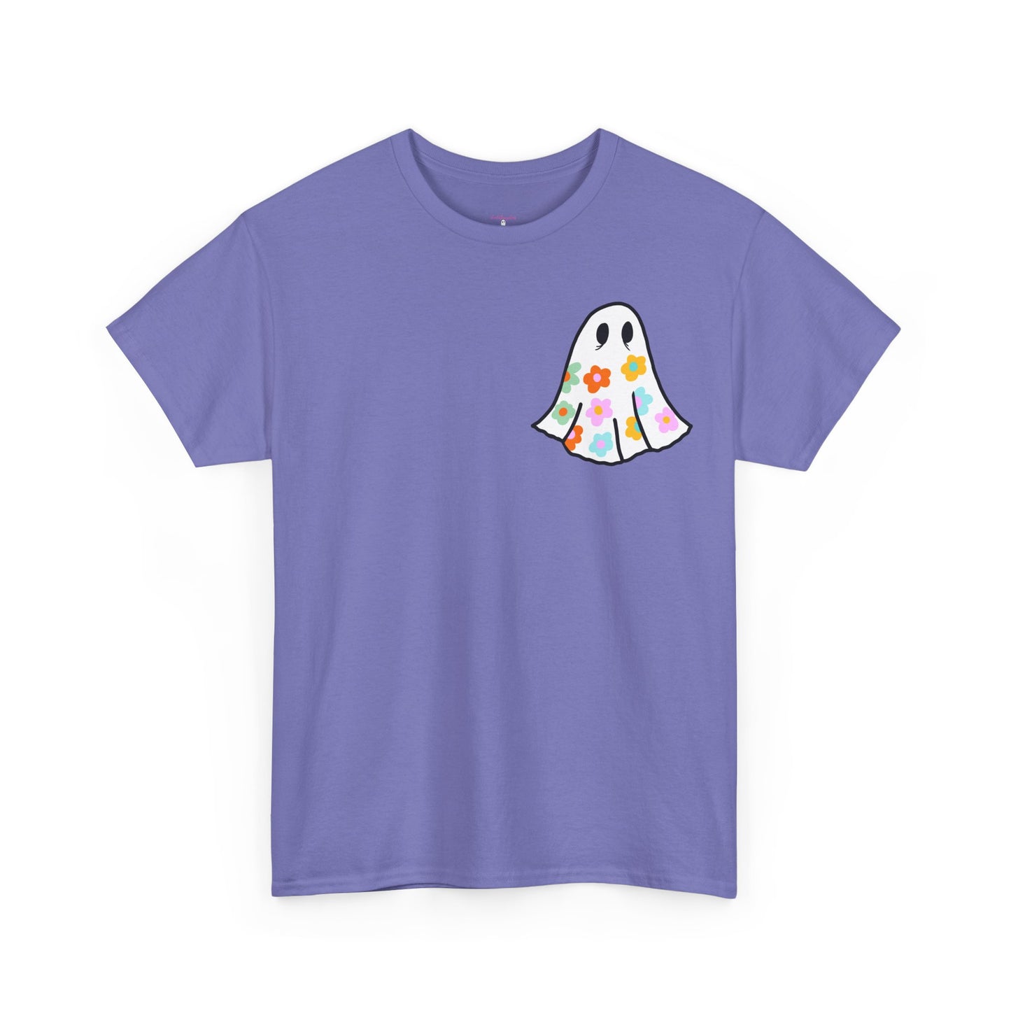 Unisex Heavy Cotton Floral Ghost Tee -ihadotherplans