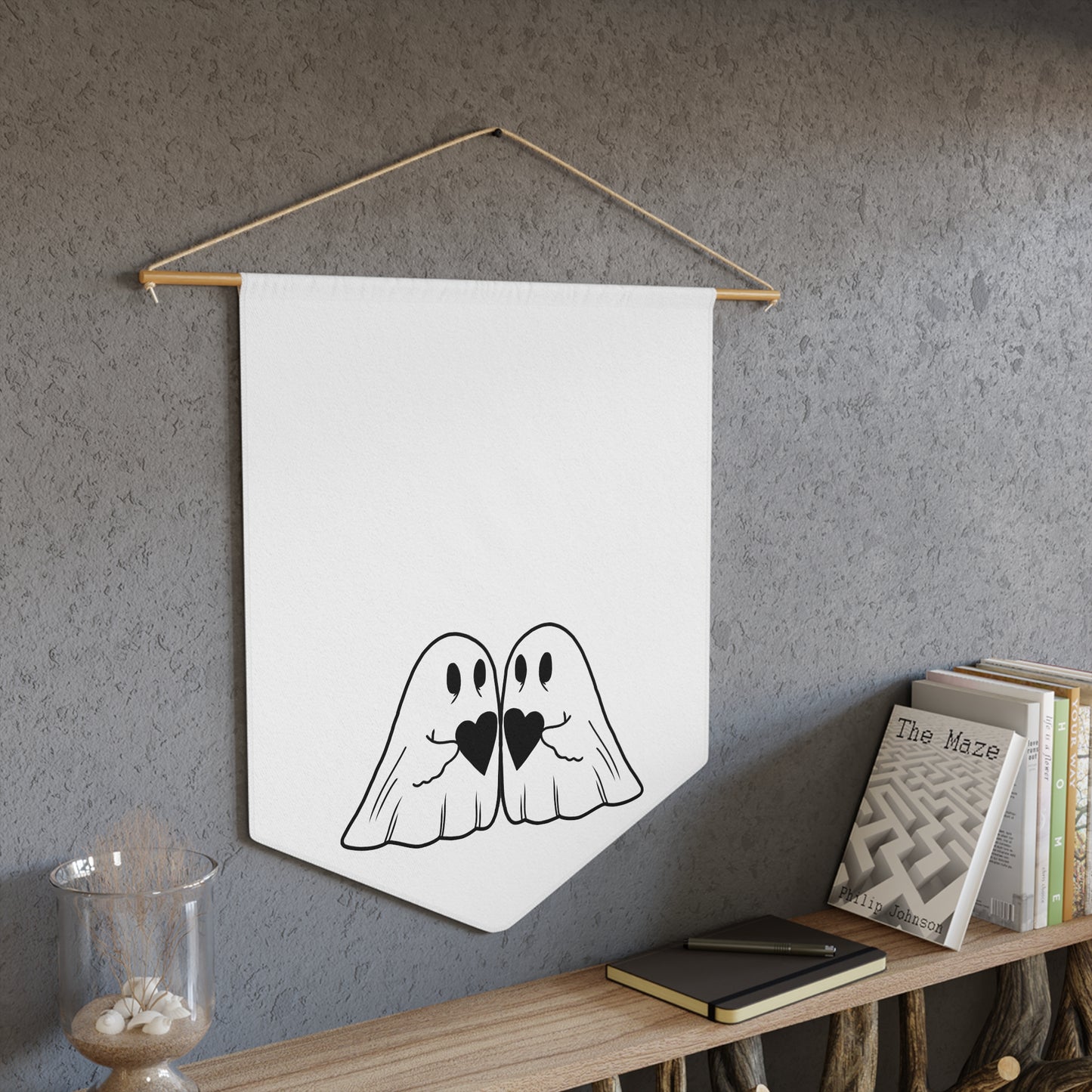 Ghosts In Love Pennant, 45.7cm x 53.3cm - ihadotherplans
