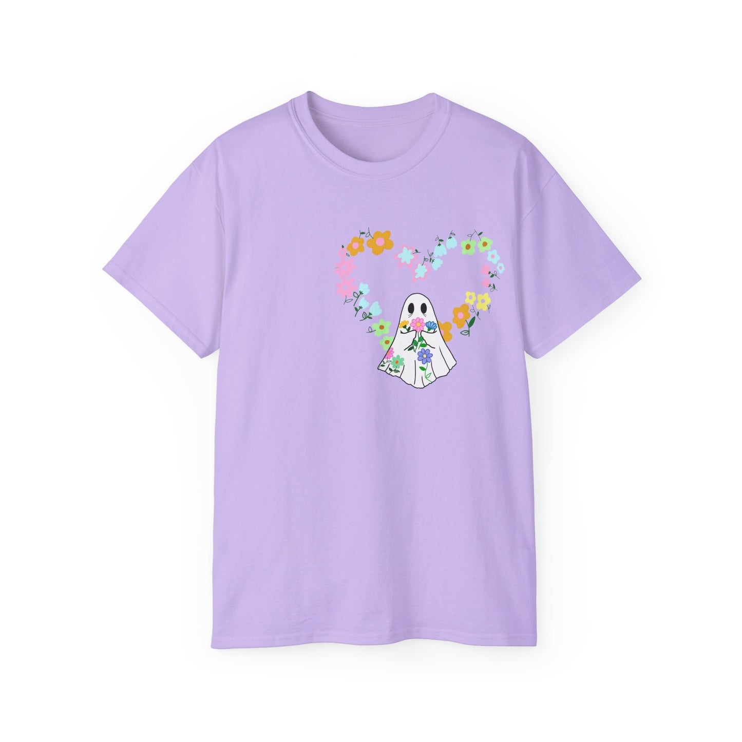 Unisex Ultra Cotton Tee Ghost Flower Heart - ihadotherplans