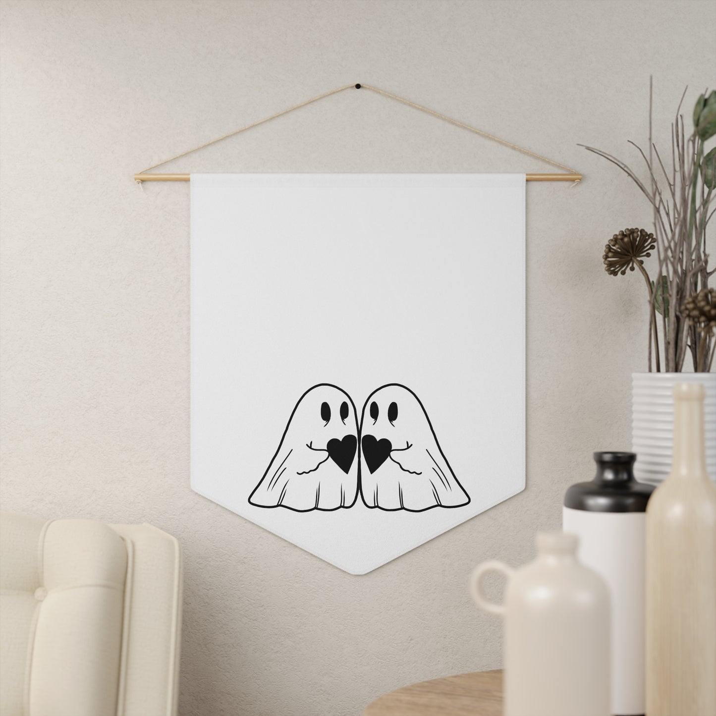 Ghosts In Love Pennant, 45.7cm x 53.3cm - ihadotherplans