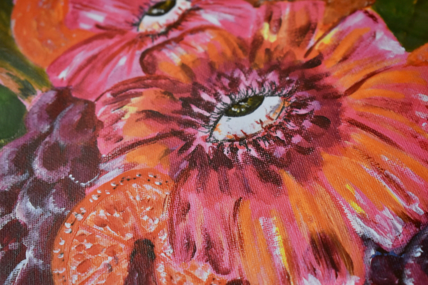 Eyeball Flowers Heavyweight Art Print 400gsm (Unframed), A4 "Evil Flowers" -ihadotherplans