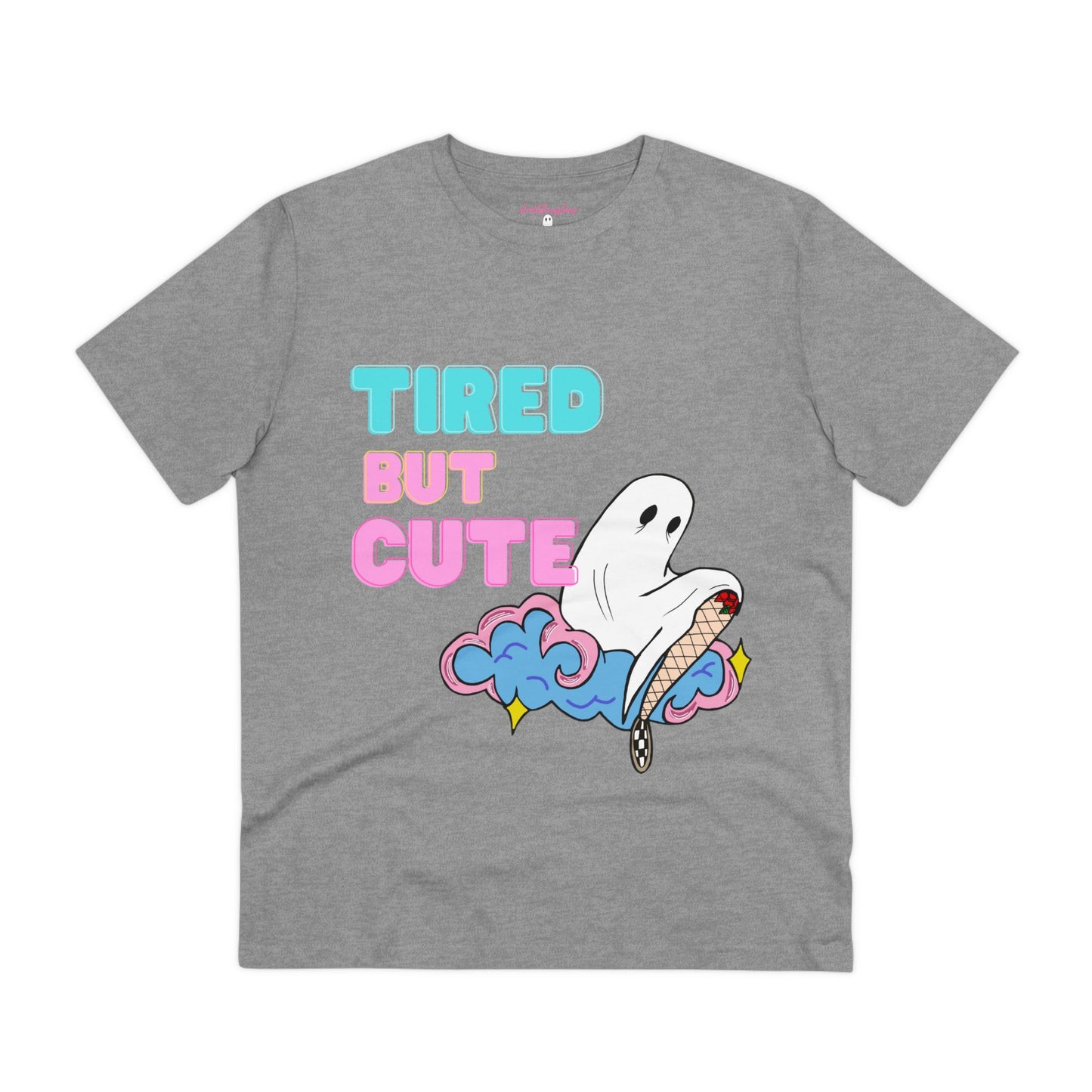 Cute But Tired Ghost on Cloud T-Shirt - ihadotherplans