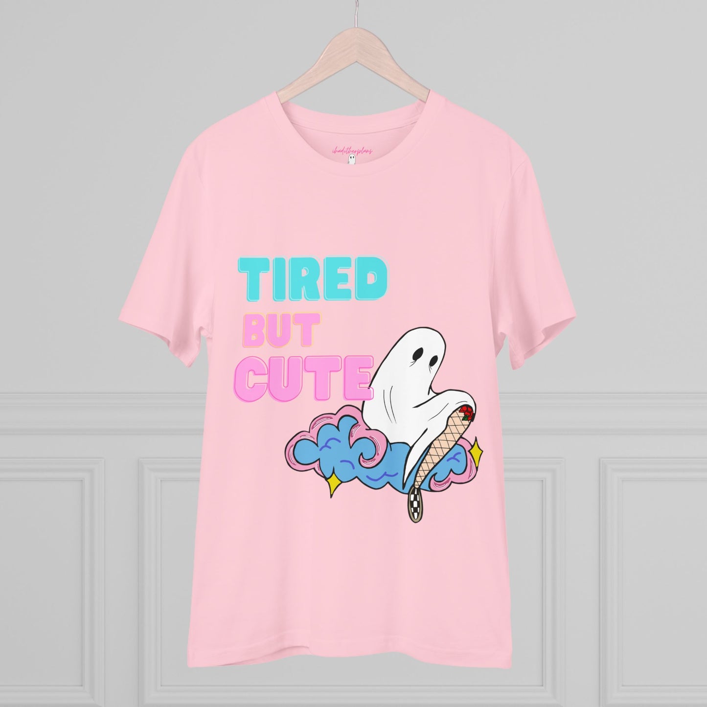 Cute But Tired Ghost on Cloud T-Shirt - ihadotherplans