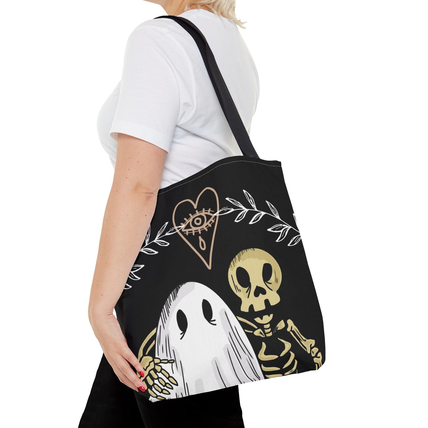 Ghost and Skeleton Tote Bag - ihadotherplans