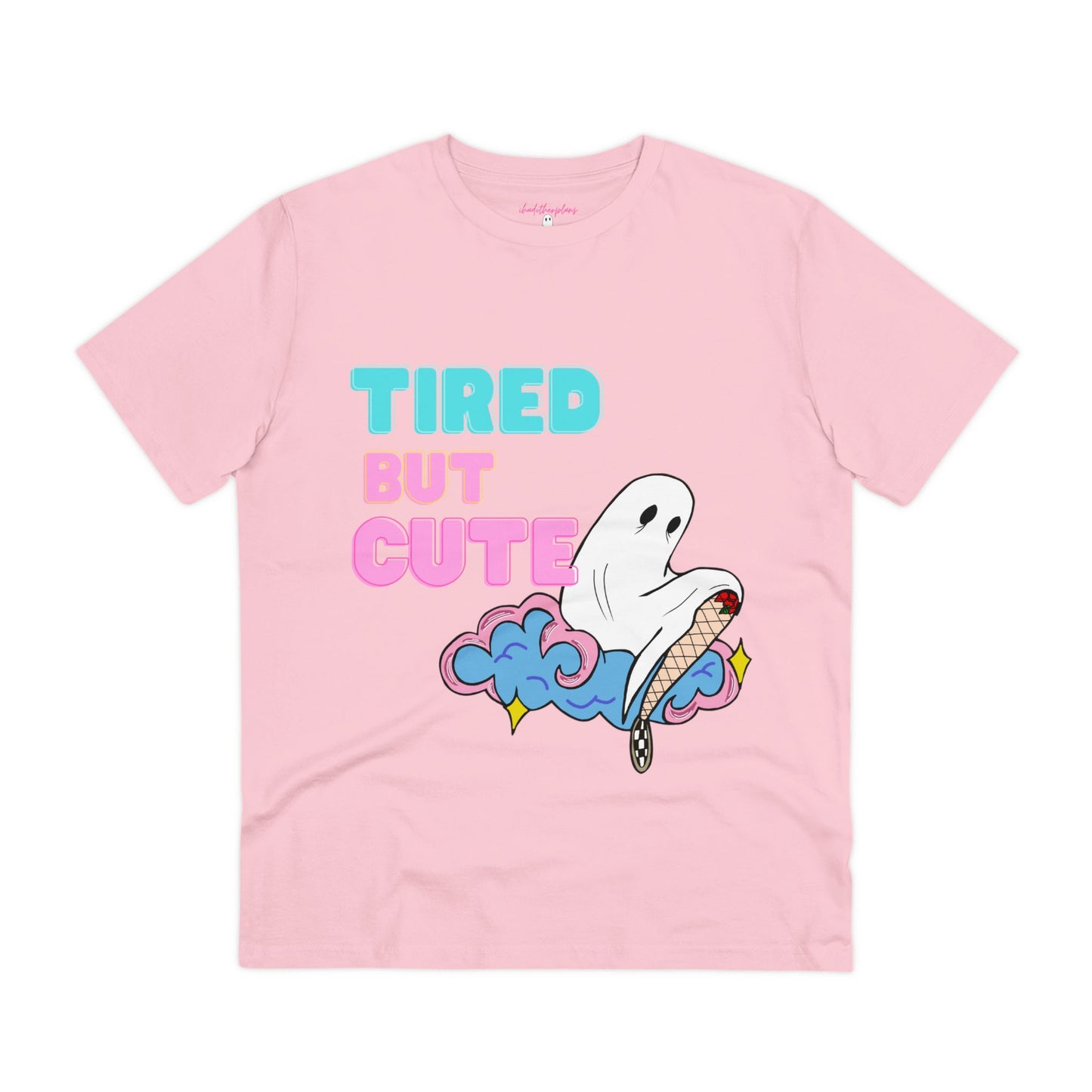 Cute But Tired Ghost on Cloud T-Shirt - ihadotherplans