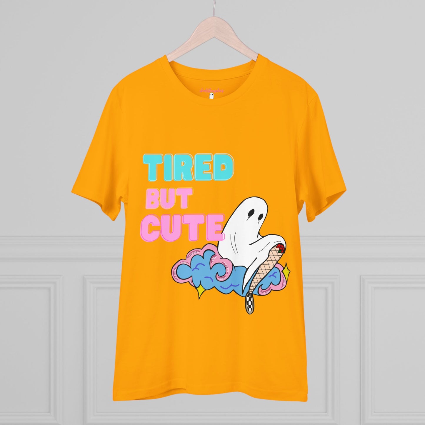 Cute But Tired Ghost on Cloud T-Shirt - ihadotherplans