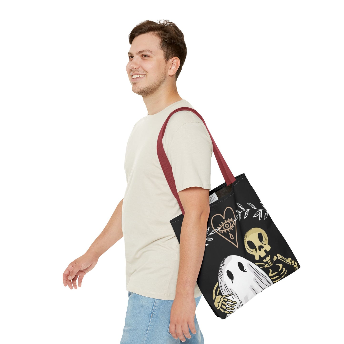 Ghost and Skeleton Tote Bag - ihadotherplans