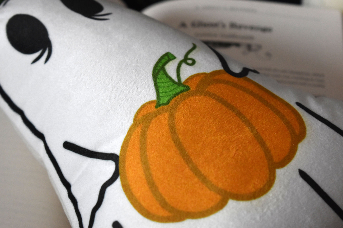 Mini Ghost & Pumpkin Cushion - ihadotherplans