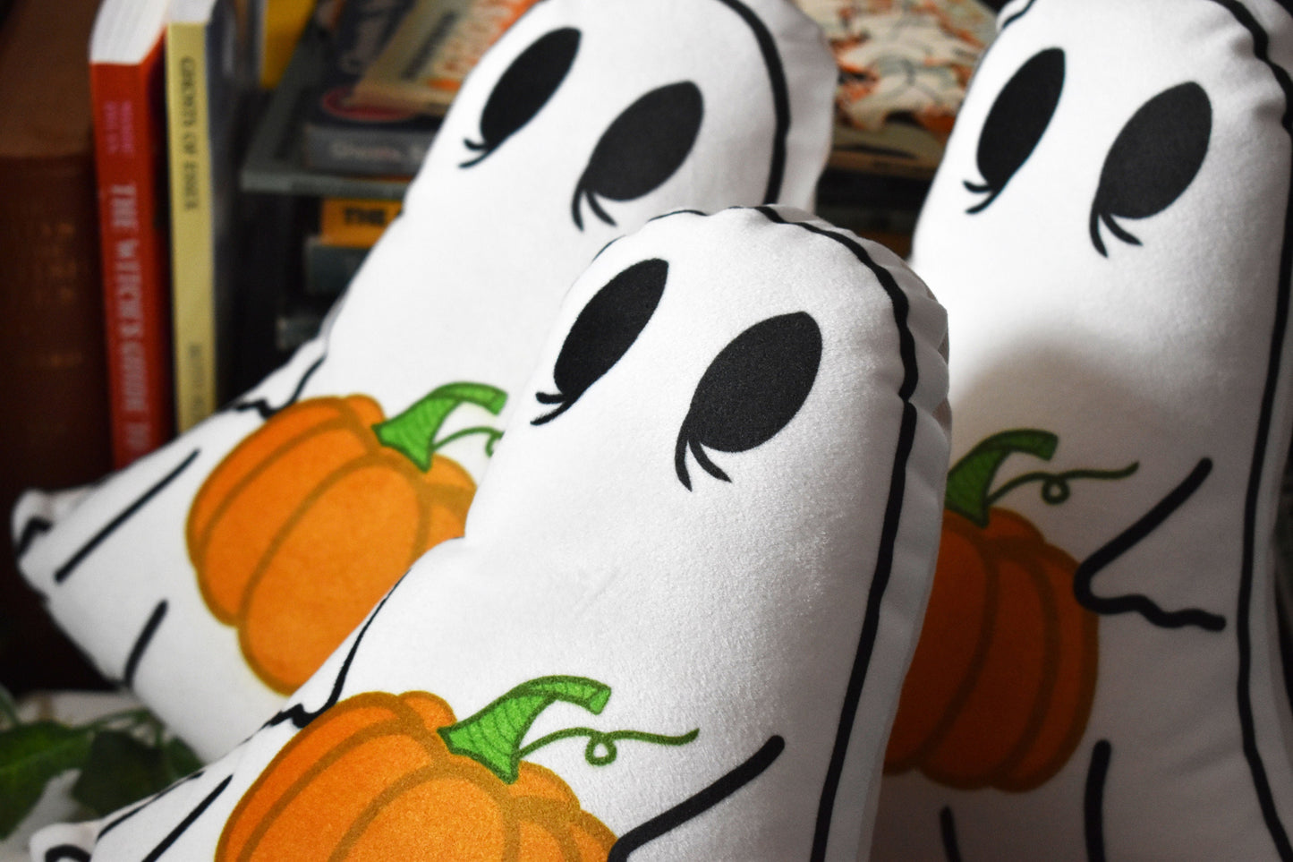 Mini Ghost & Pumpkin Cushion - ihadotherplans